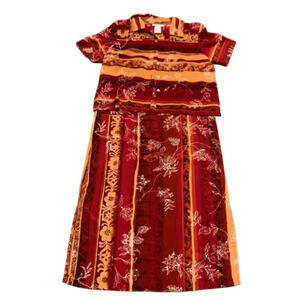 Two Twenty Sleeveless Dress and Blouse Combo Medium